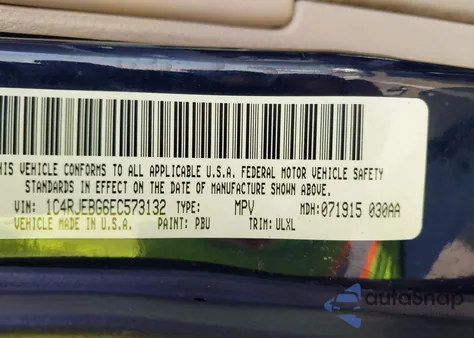 2014 Jeep Grand Cherokee Limited из США, поврежденный, VIN 1C4RJEBG6EC573132